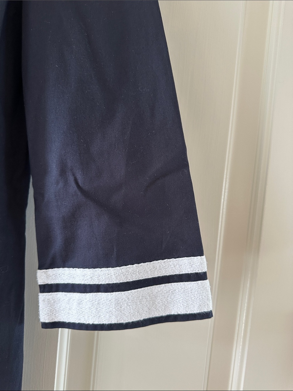 Tory Burch Navy Tunic Dress with White Contrast Trim size 6 - Picture 5 of 6